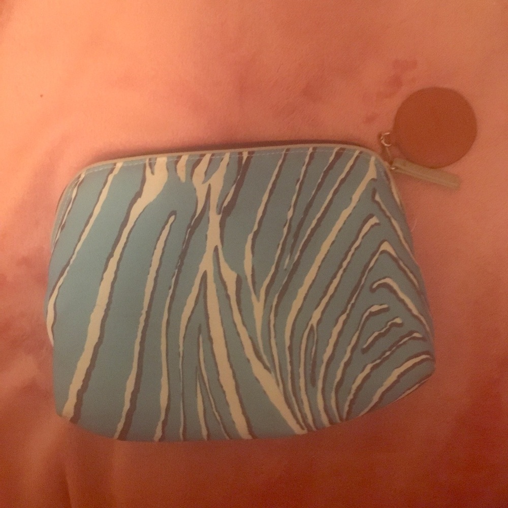 ✨✨Estee Lauder blue zebra lion makeup bag✨✨